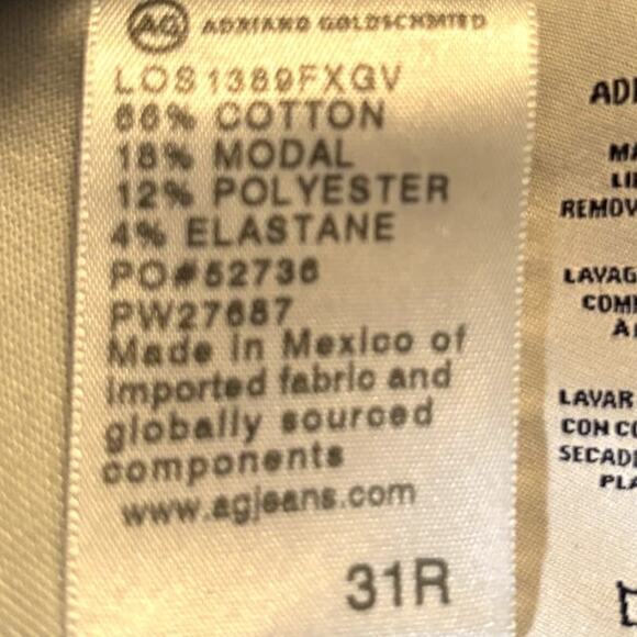 NWT AG Contour 360 Legging Ankle Jeans Women's Size 31 R Legging Foxgrove NEW - Picture 11 of 16